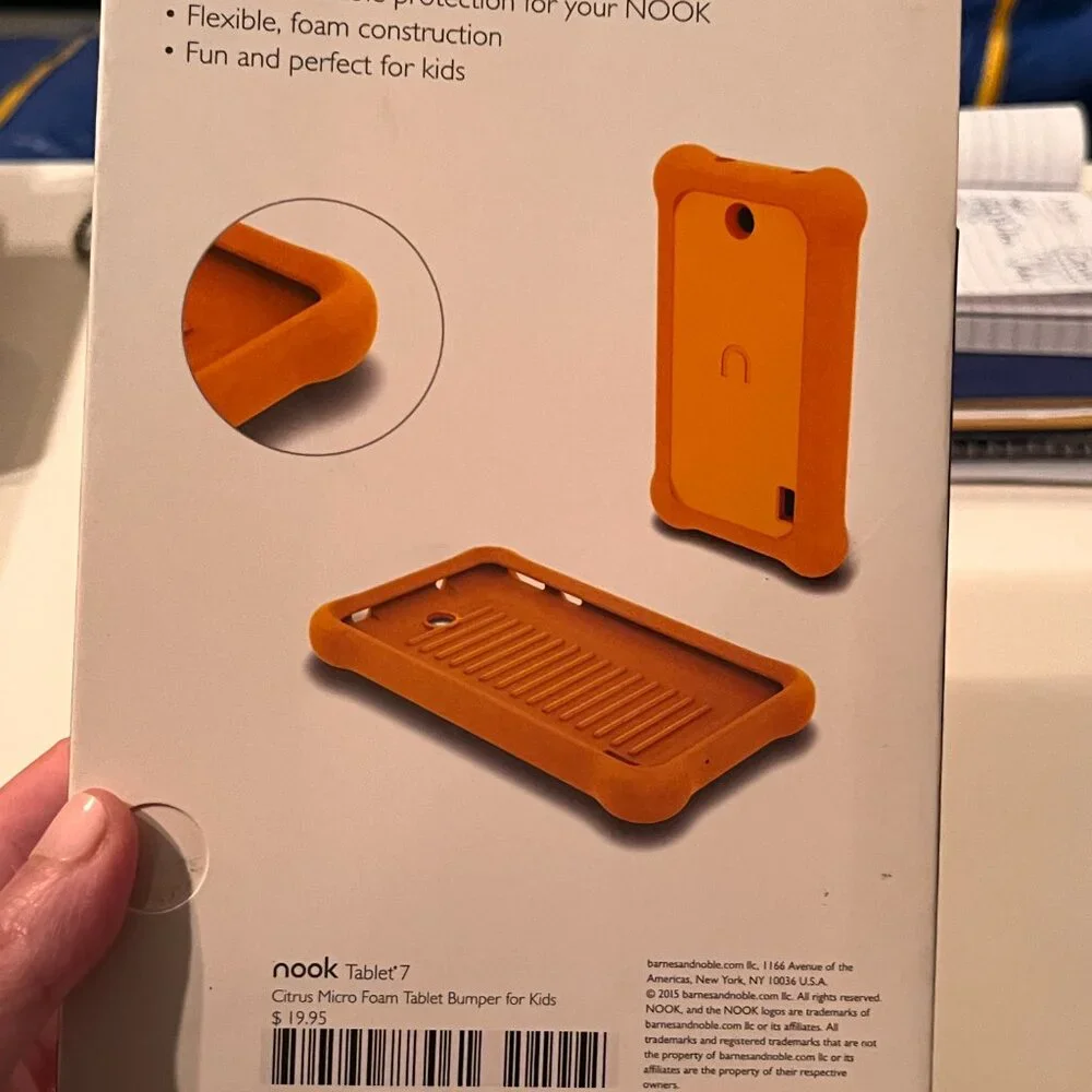 Barnes & Noble Nook‎ Tablet Bumper for Kids 7-Inch Orange (NEW/e/x)